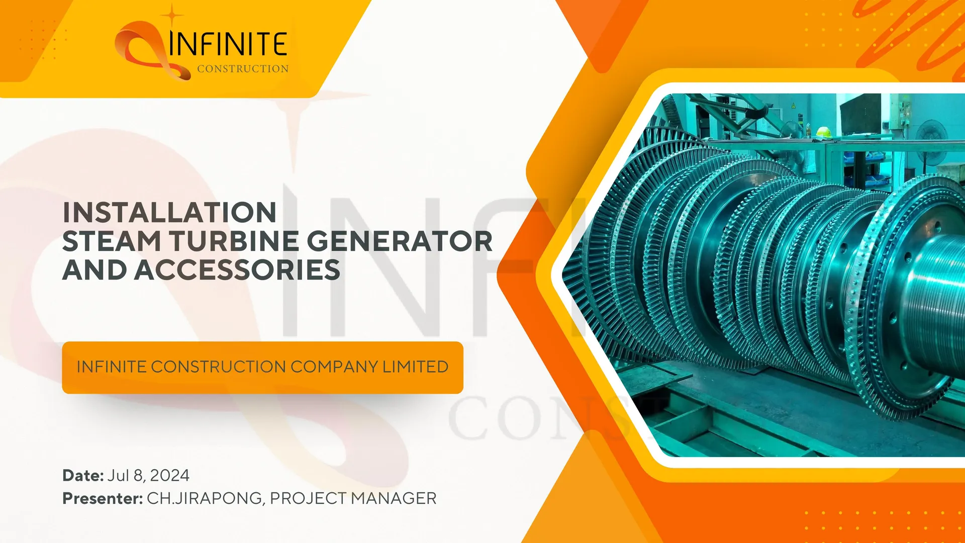 ติดตั้งเครื่องกังหันไอน้ำผลิตไฟฟ้า 3.5 MW - หน้า 1